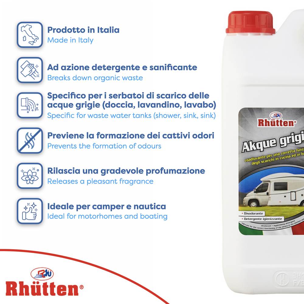 Liquido chimico disodorante scarichi Camper, Roulotte, Nautica - 5lt – Il  Fusto.it: Enjoy Your Engine
