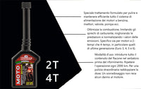 Additivo Benzina Pulitore Concentrato Moto 2T e 4T - 125ml