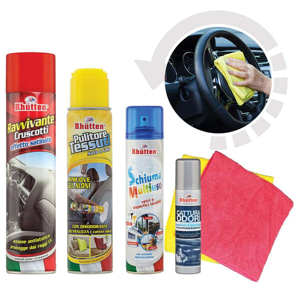 Kit pulizia auto per interni + 2 Panni in microfibra - Fusto – Il Fusto.it:  Enjoy Your Engine