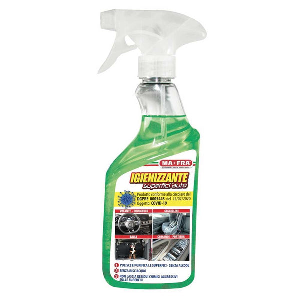 Disinfettante per Superfici Auto, con Azione Virucida - Pulisce e Purifica