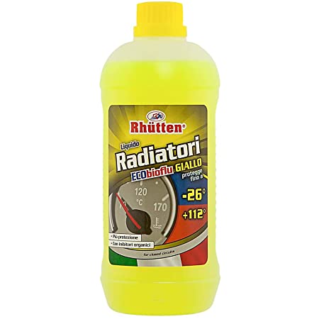 Liquido per radiatori giallo -26° - 1 litro - pronto all'uso