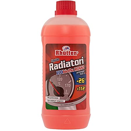 Liquido per radiatori rosso -10° - 1 litro - pronto all'uso