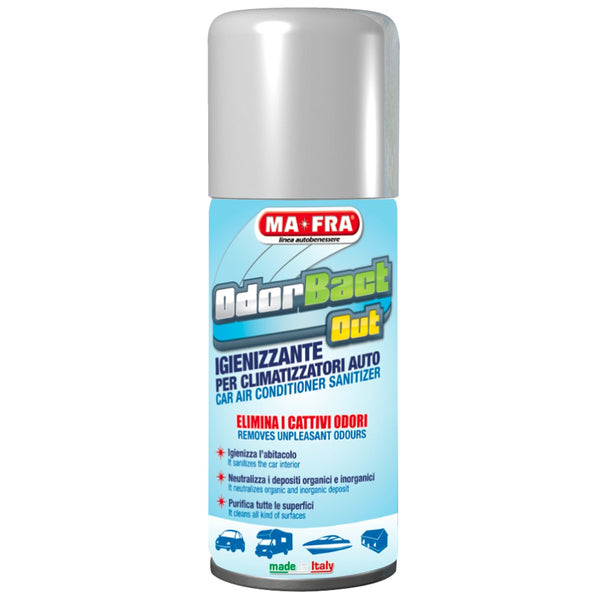OdorBact Out Talco, Purificante per Interni Auto - Clima, Tessuti e Superfici - Spray Autosvuotante