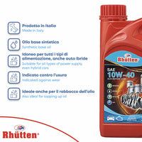 Olio motore base sintetica 10W-40 - 1 litri - API SL/CF ACEA A3/B4