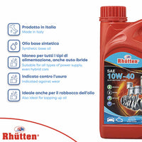 Olio motore base sintetica 10W-40 - 1 litri - API SL/CF ACEA A3/B4